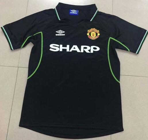 1998-1999 Manchester United Retro Football Kit Third Soccer Jersey